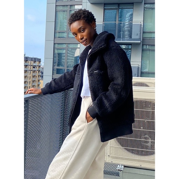 Wilfred Jackets & Blazers - Wilfred Free The Teddy Jacket in Black